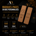 Marques-pages en bois personnalisés | Gravure laser sur mesure