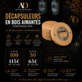 Décapsuleurs en bois aimantés personnalisés | Gravure laser